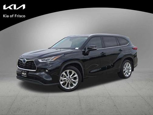 Midnight Black Metallic 2023 Toyota Highlander Hybrid Limited