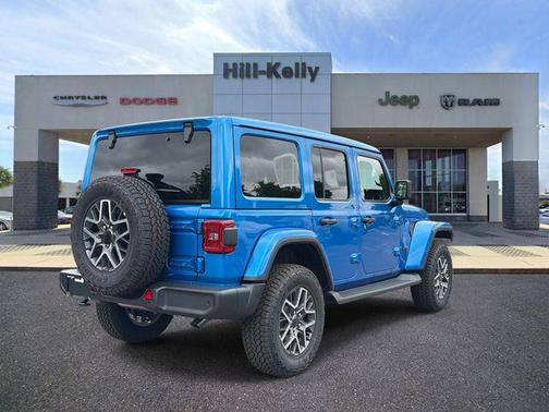 Hydro Blue Pearlcoat 2026 Jeep Wrangler 4-Door Sahara 4x4