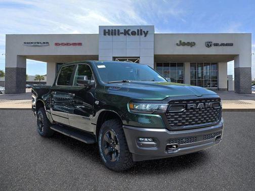 Serrano Green Metallic 2026 RAM 1500 Warlock Crew Cab 4x4 5'7' Box