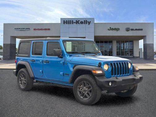 Hydro Blue Pearlcoat 2024 Jeep Wrangler Sport S