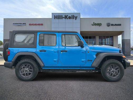 Hydro Blue Pearlcoat 2024 Jeep Wrangler Sport S