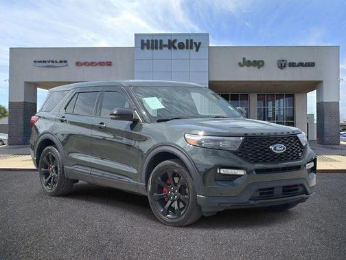 Forged Green Metallic 2022 Ford Explorer ST