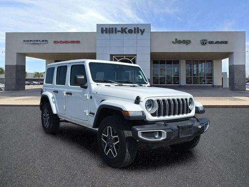 Bright White Clearcoat 2025 Jeep Wrangler 4-Door Sahara 4x4