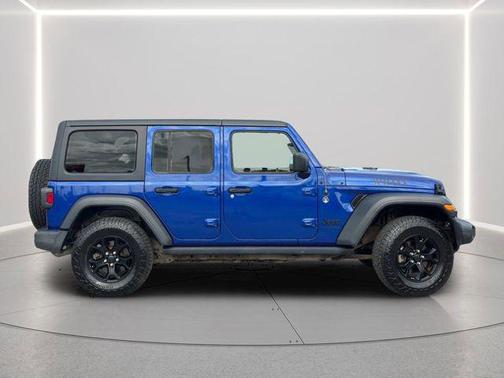 Ocean Blue Metallic Clearcoat 2020 Jeep Wrangler Unlimited Willys 4x4