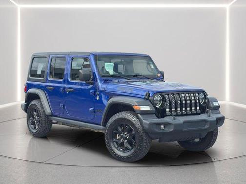 Ocean Blue Metallic Clearcoat 2020 Jeep Wrangler Unlimited Willys 4x4