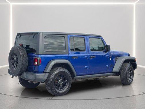 Ocean Blue Metallic Clearcoat 2020 Jeep Wrangler Unlimited Willys 4x4