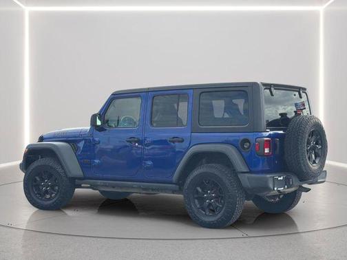 Ocean Blue Metallic Clearcoat 2020 Jeep Wrangler Unlimited Willys 4x4