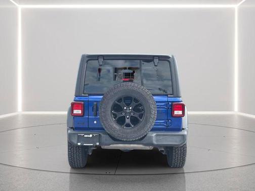 Ocean Blue Metallic Clearcoat 2020 Jeep Wrangler Unlimited Willys 4x4