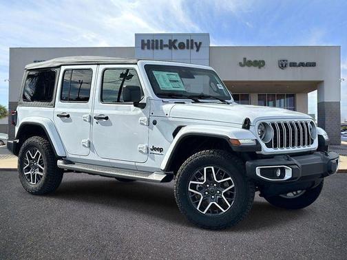 bright white clearcoat 2026 Jeep Wrangler 4-Door Sahara 4x4