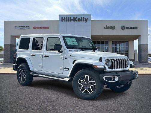 bright white clearcoat 2026 Jeep Wrangler 4-Door Sahara 4x4