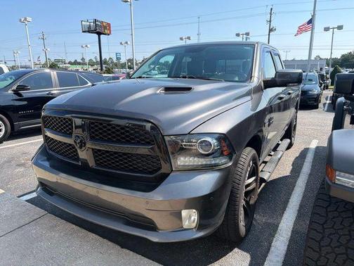 Granite Crystal Metallic Clearcoat 2017 RAM 1500 Night Quad Cab 4x4 6'4' Box