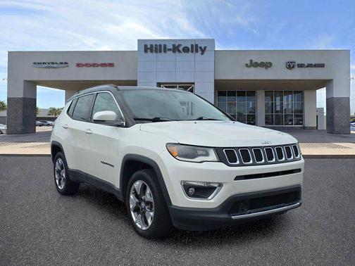 Pearl White Tri-Coat 2017 Jeep Compass Limited