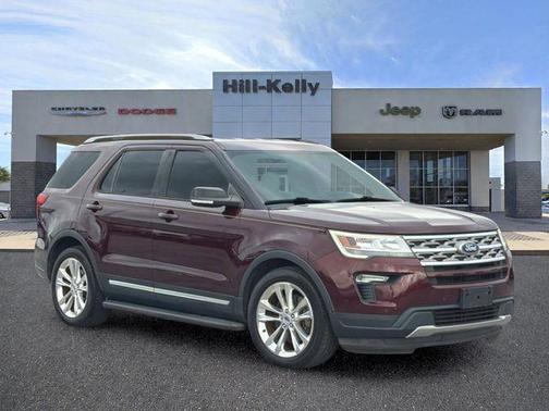 Burgundy 2018 Ford Explorer XLT