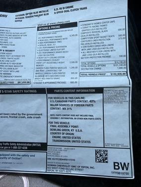 2024 Chevrolet Corvette Stingray w/3LT