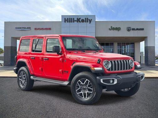 Firecracker Red Clearcoat 2025 Jeep Wrangler 4-Door Sahara 4x4