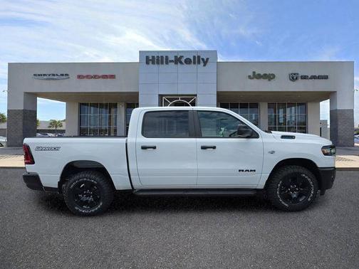 Bright White Clearcoat 2026 RAM 1500 Warlock Crew Cab 4x4 5'7' Box