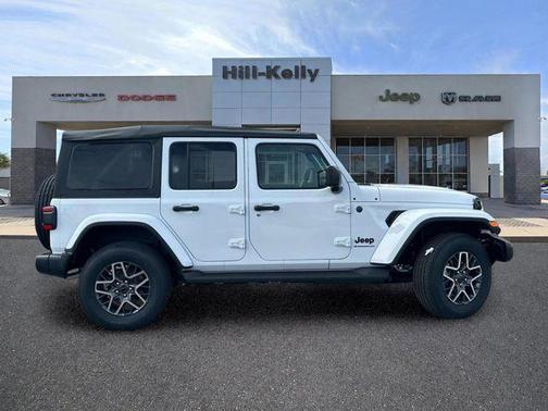 bright white clearcoat 2026 Jeep Wrangler 4-Door Sahara 4x4