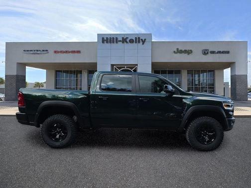 Serrano Green Metallic 2026 RAM 1500 RHO Crew Cab 4x4 5'7' Box