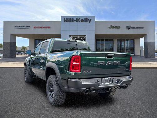 Serrano Green Metallic 2026 RAM 1500 RHO Crew Cab 4x4 5'7' Box