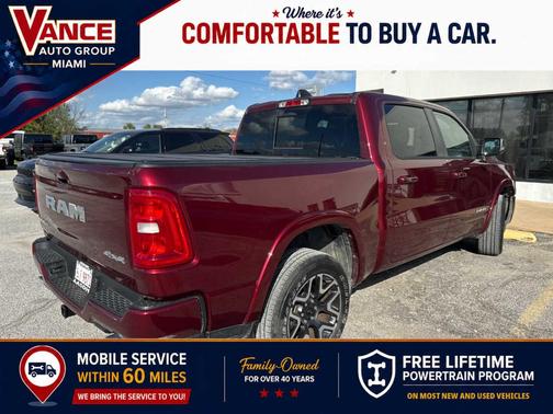 Delmonico Red Pearlcoat 2025 RAM 1500 Laramie