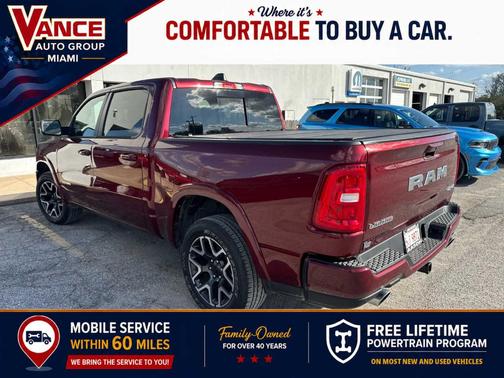 Delmonico Red Pearlcoat 2025 RAM 1500 Laramie