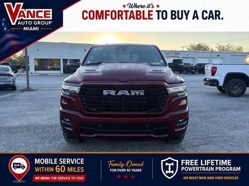 Delmonico Red Pearlcoat 2025 RAM 1500 Laramie