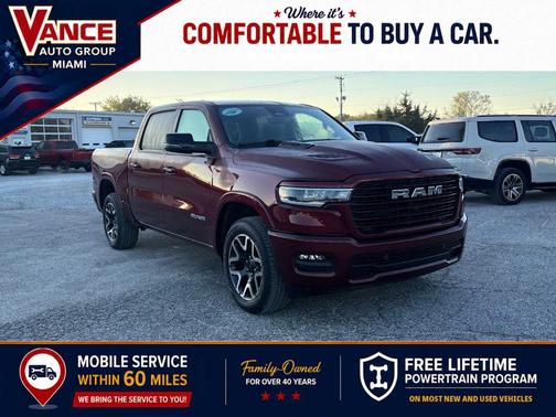 Delmonico Red Pearlcoat 2025 RAM 1500 Laramie
