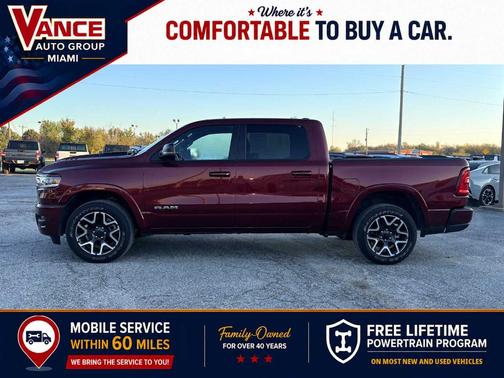 Delmonico Red Pearlcoat 2025 RAM 1500 Laramie
