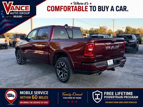 Delmonico Red Pearlcoat 2025 RAM 1500 Laramie