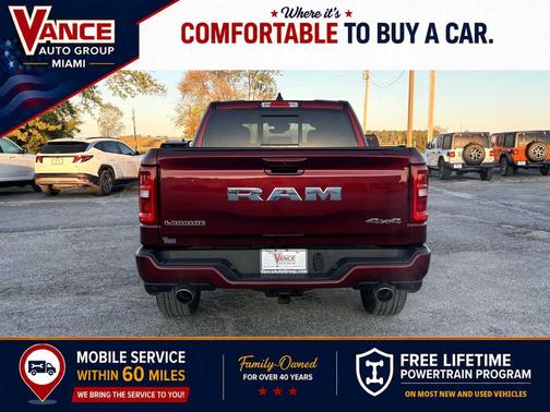 Delmonico Red Pearlcoat 2025 RAM 1500 Laramie