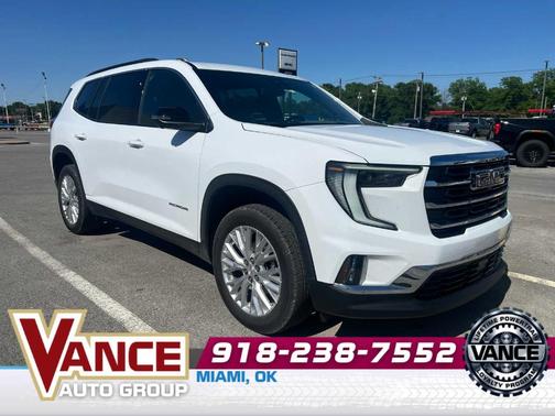 Summit White 2025 GMC Acadia Elevation