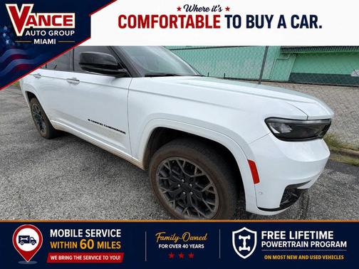 Bright White Clearcoat 2025 Jeep Grand Cherokee L Summit