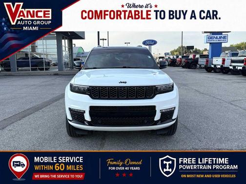 Bright White Clearcoat 2025 Jeep Grand Cherokee L Summit