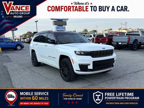 Bright White Clearcoat 2025 Jeep Grand Cherokee L Summit