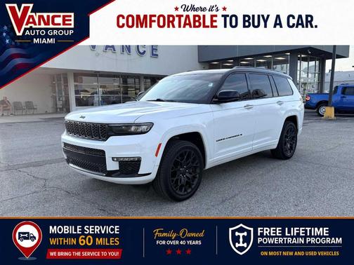 Bright White Clearcoat 2025 Jeep Grand Cherokee L Summit