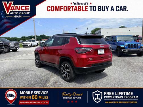 Red 2025 Jeep Compass Limited