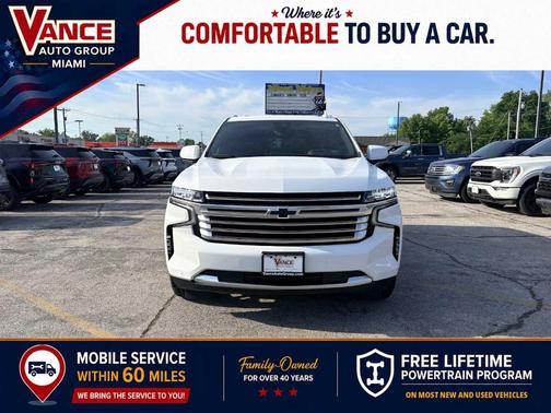 Summit White 2023 Chevrolet Tahoe High Country