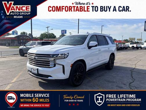 Summit White 2023 Chevrolet Tahoe High Country