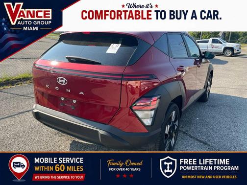 Red Metallic 2025 Hyundai KONA SEL
