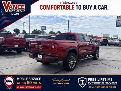 Volcanic Red 2024 GMC Canyon Denali
