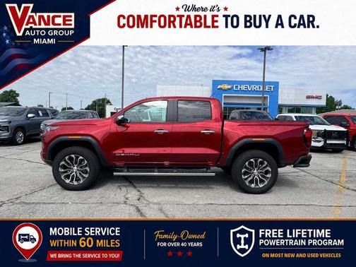 Volcanic Red 2024 GMC Canyon Denali