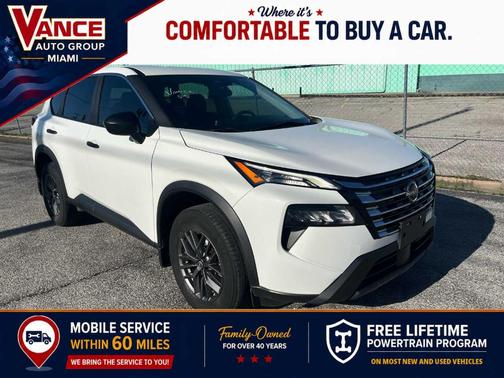 Glacier White 2024 Nissan Rogue S