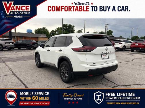 Glacier White 2024 Nissan Rogue S