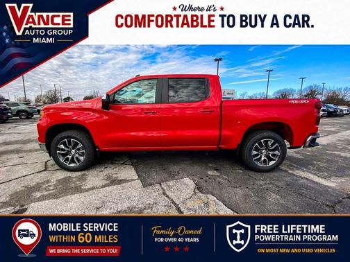 Red 2025 Chevrolet Silverado 1500 LT
