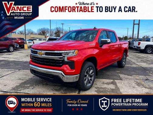 Red 2025 Chevrolet Silverado 1500 LT