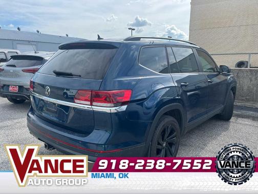 Tourmaline Blue Metallic 2022 Volkswagen Atlas 3.6L SE w/Technology