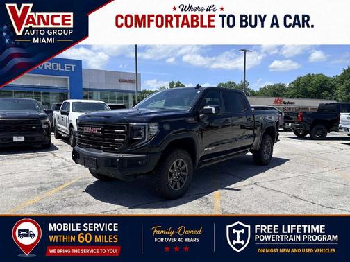 Onyx Black 2025 GMC Sierra 1500 AT4X