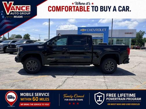 Onyx Black 2025 GMC Sierra 1500 AT4X