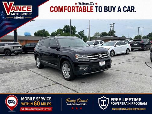 Deep Black Pearl Effect 2019 Volkswagen Atlas 3.6L SEL Premium