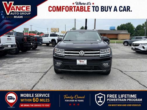 Deep Black Pearl Effect 2019 Volkswagen Atlas 3.6L SEL Premium